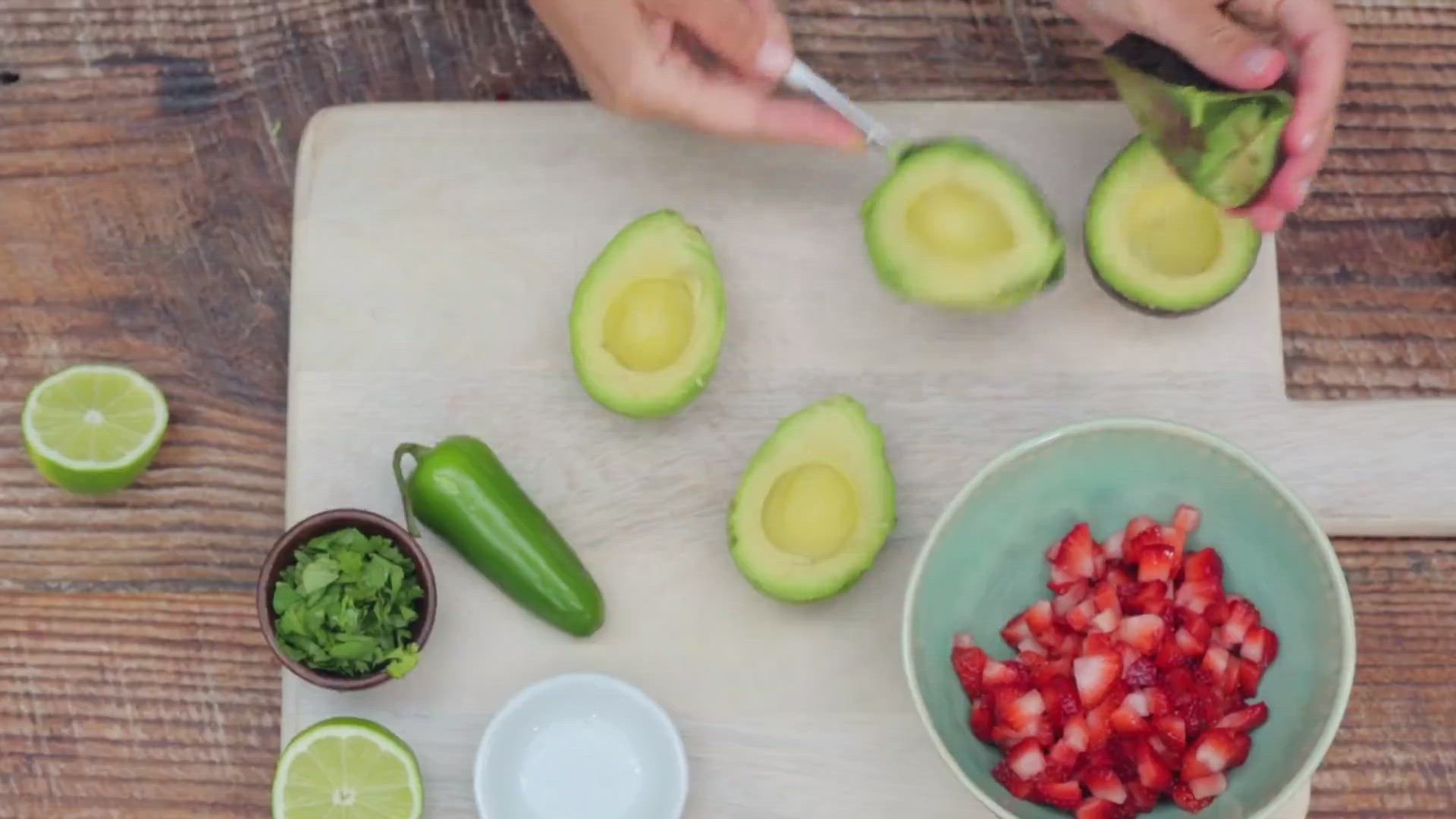 'Video thumbnail for Strawberry Avocado Salsa'