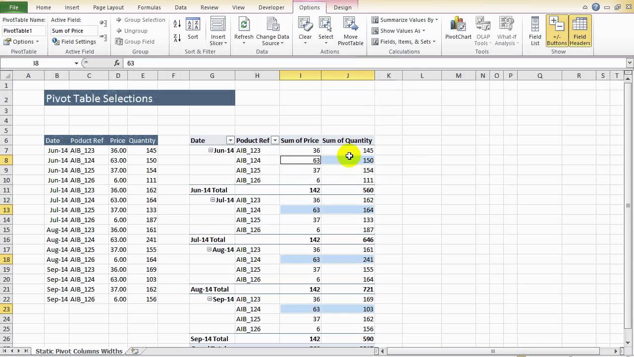 'Video thumbnail for Excel Tip -Select Pivot Table Options'