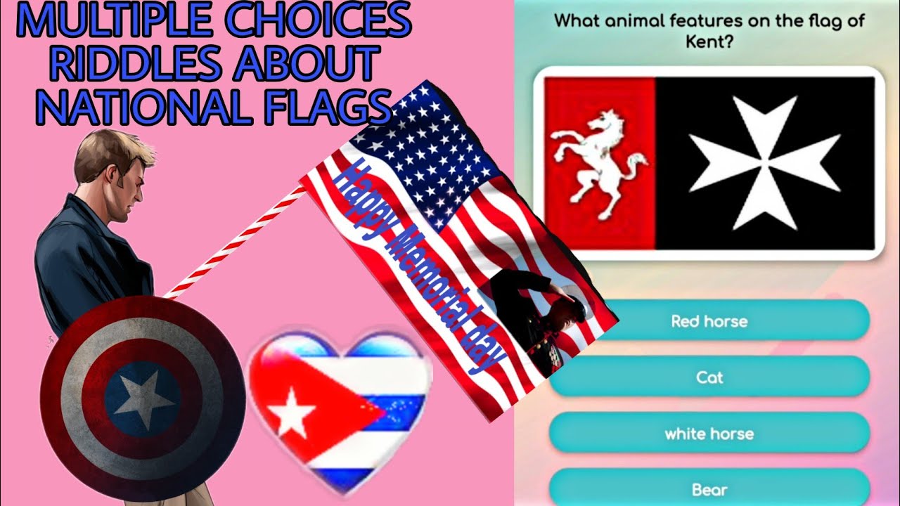 'Video thumbnail for Synthesis of multiple choice riddles about the national flags of some countries in the world'