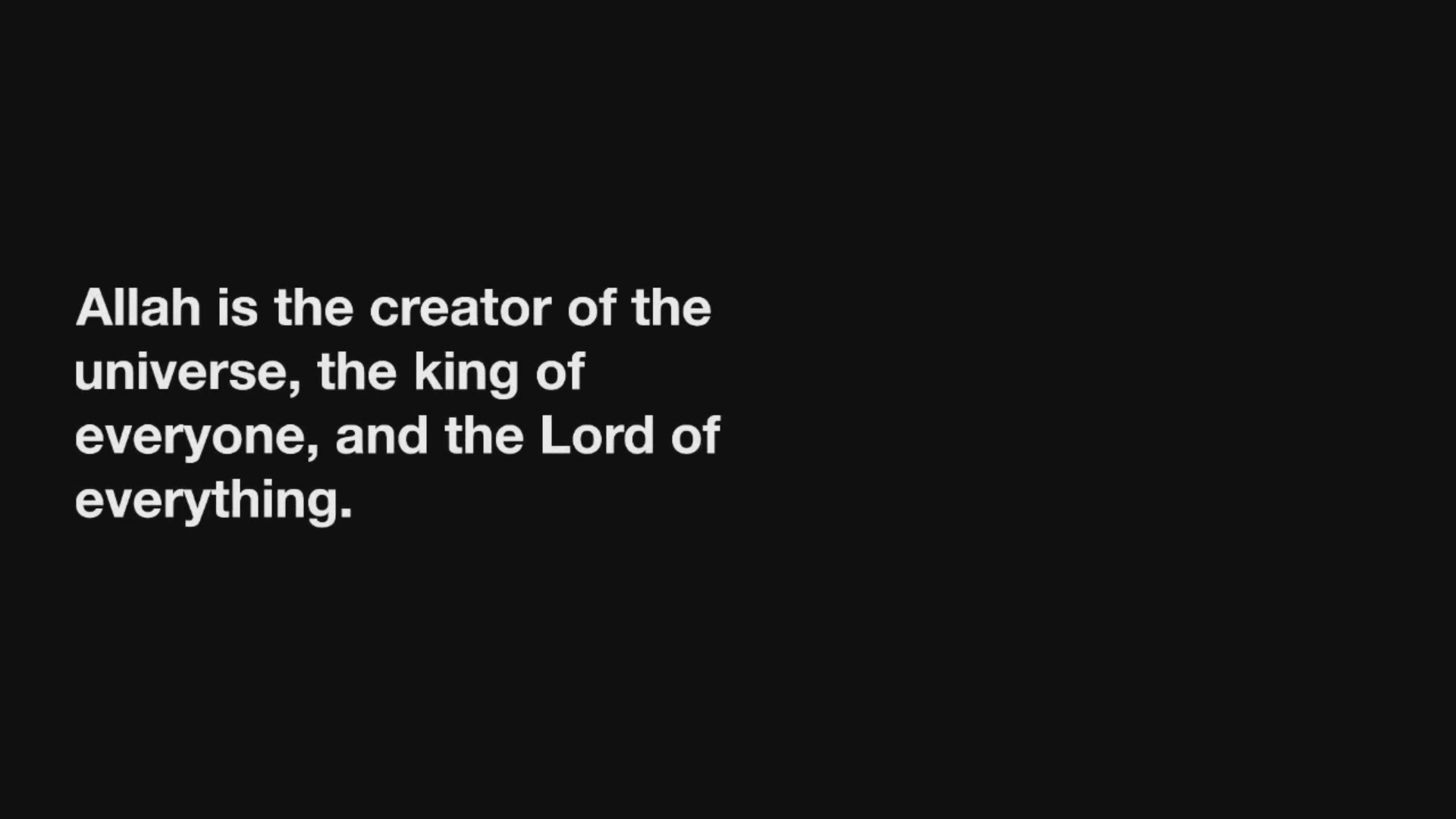 'Video thumbnail for Who is ALLAH - Where Did ALLAH Come From - Is He King or Creator'