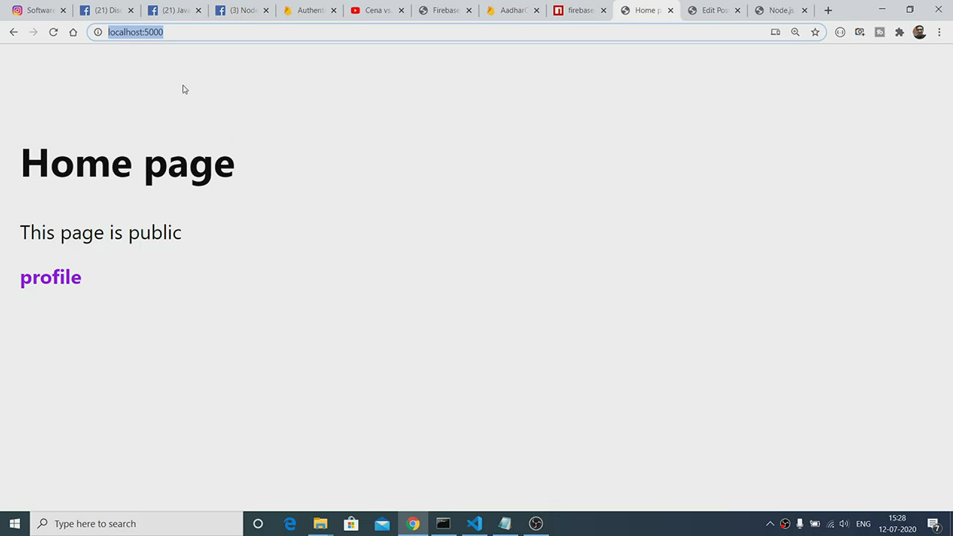 Video thumbnail for Node.js Express Firebase Admin SDK Server Side Authentication in Javascript Full Project