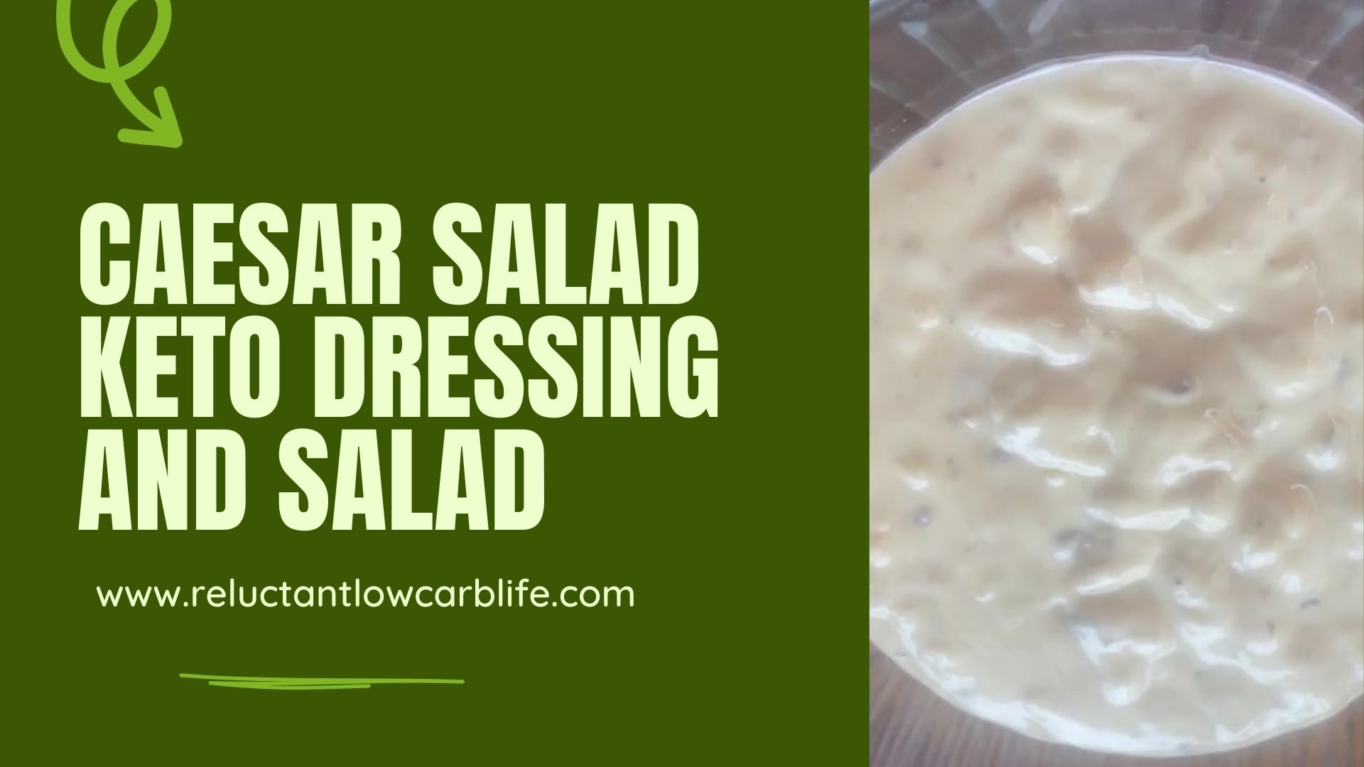 'Video thumbnail for Caesar Salad Keto Dressing And Salad'
