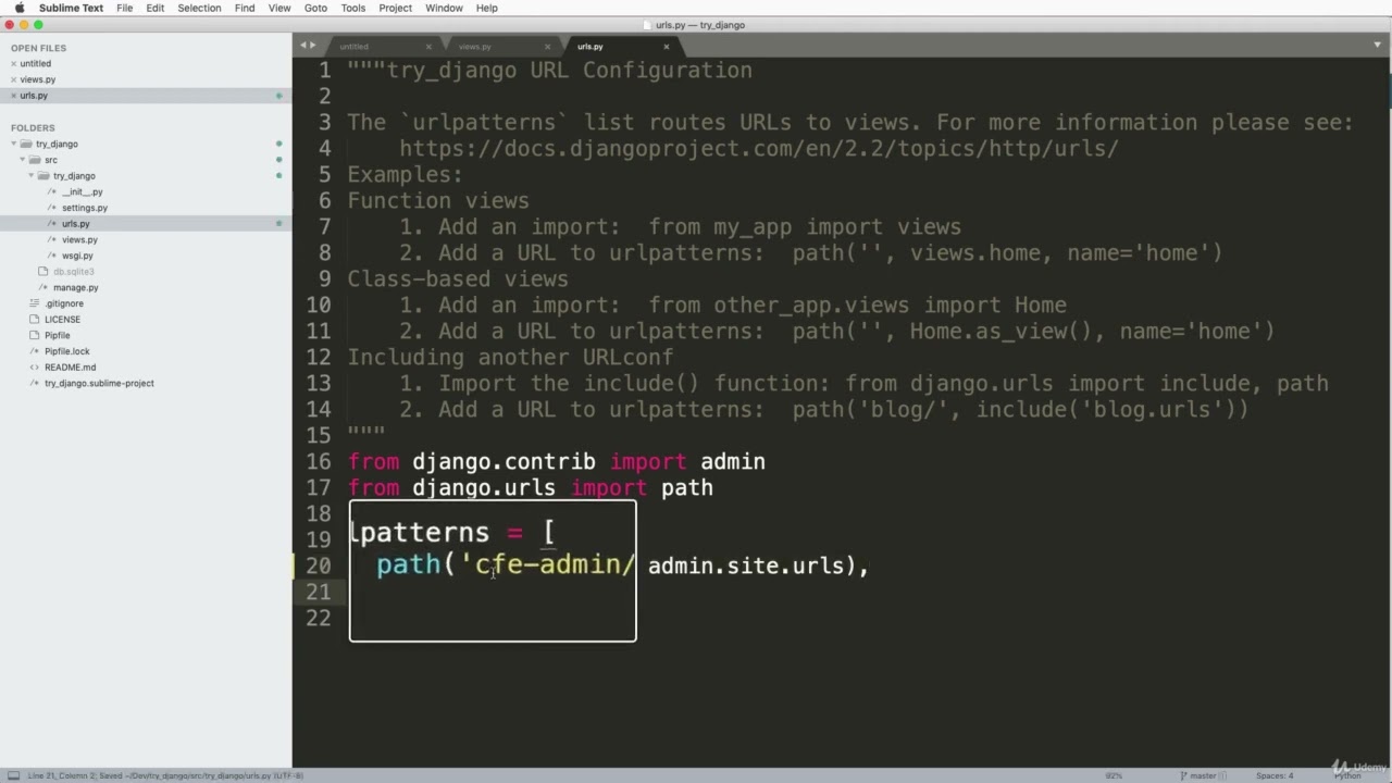 'Video thumbnail for Django: A First URL Mapping'