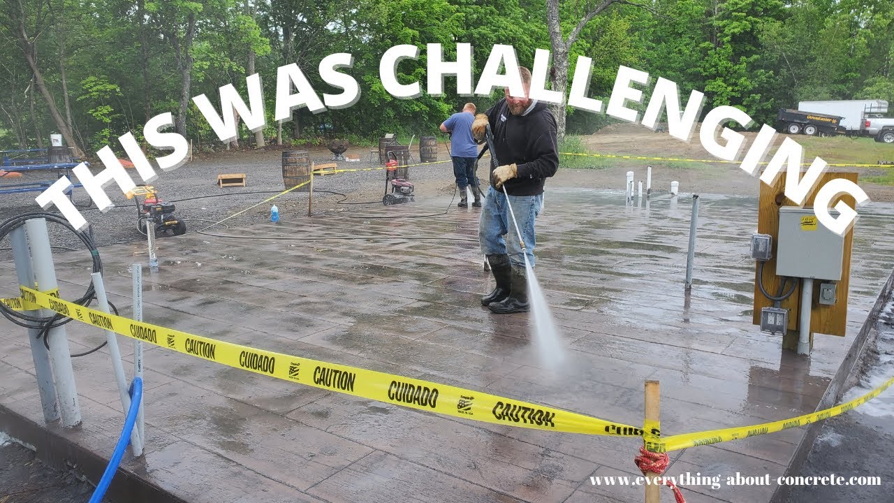 'Video thumbnail for How We Stamped a Concrete Slab for Maine Cabin Masters (Must See!)'