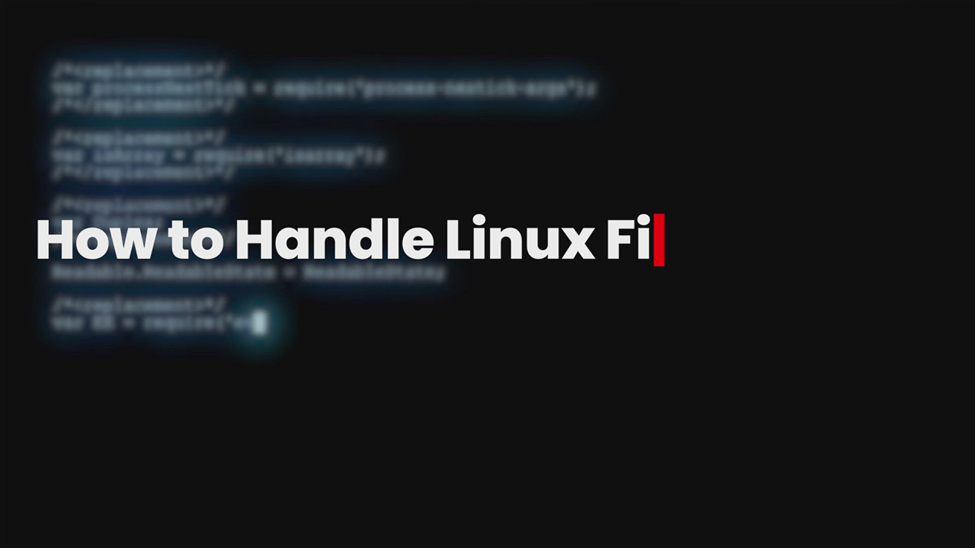 Video thumbnail for how to handle linux files and directories through terminal