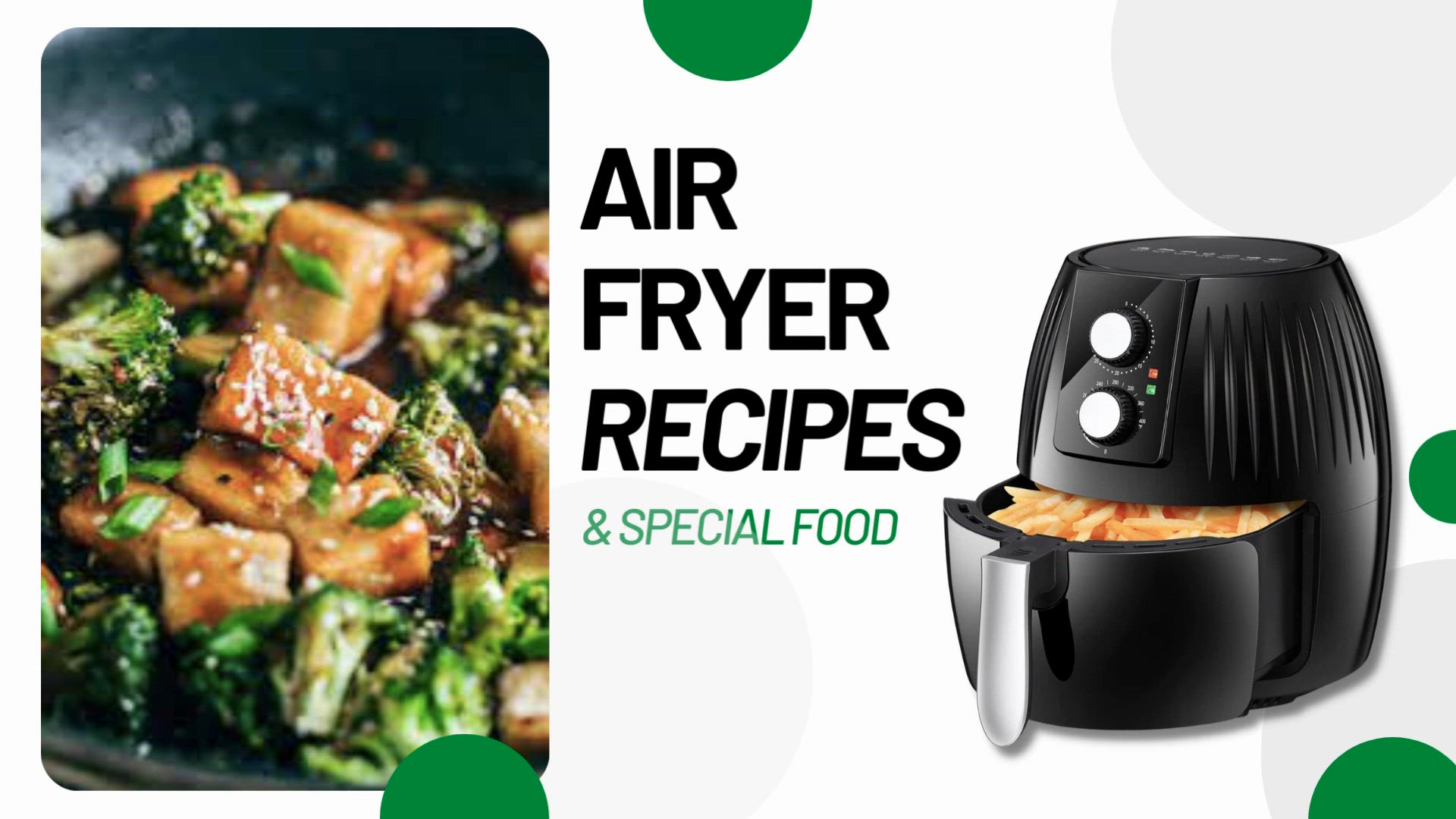 'Video thumbnail for Air Fryer Recipe - Tofu and Broccoli Stir-Fry '