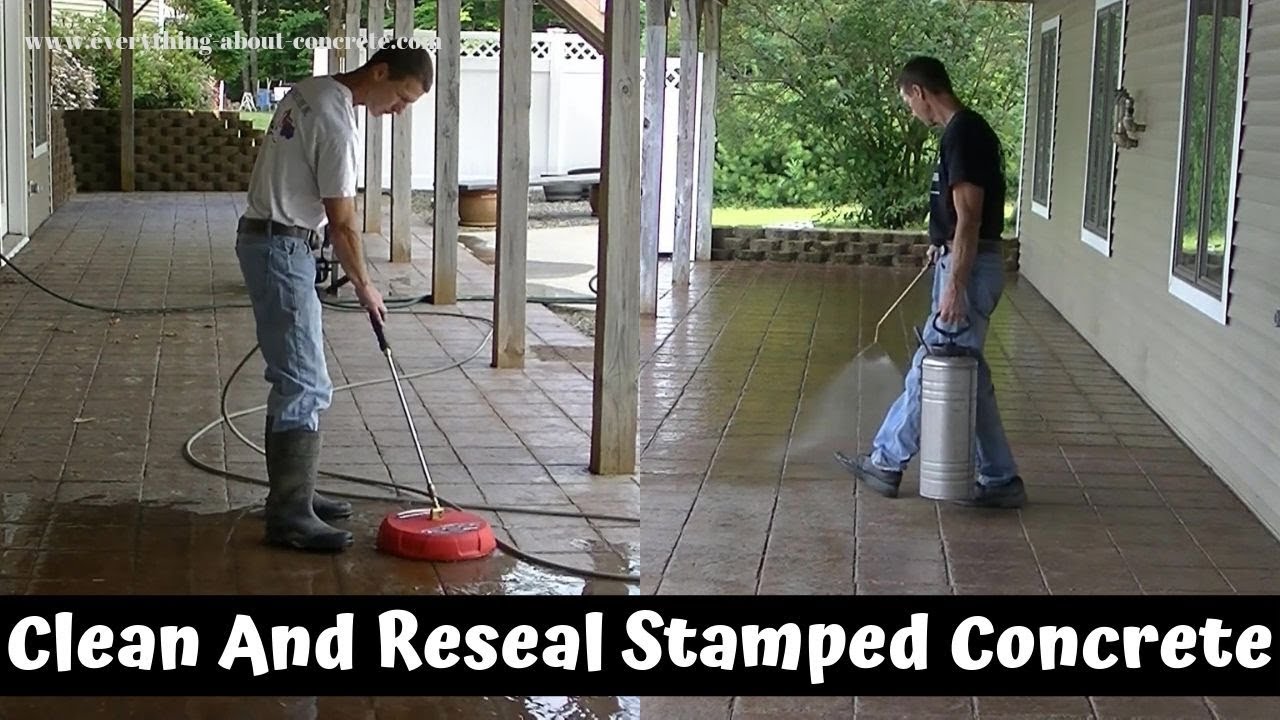 'Video thumbnail for How To Clean And Re-Seal A Stamped Concrete Patio | Everything You Need To Know'