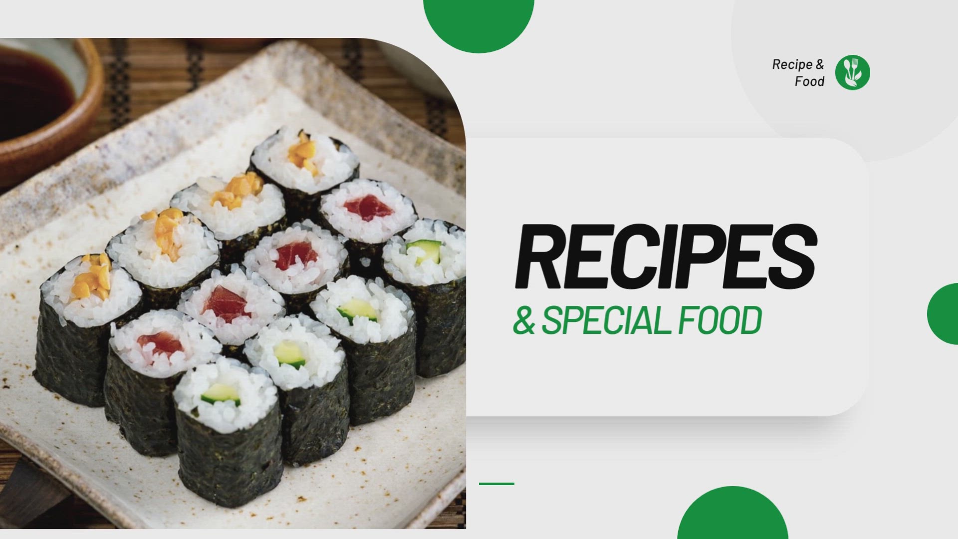 'Video thumbnail for Sushi Recipes'