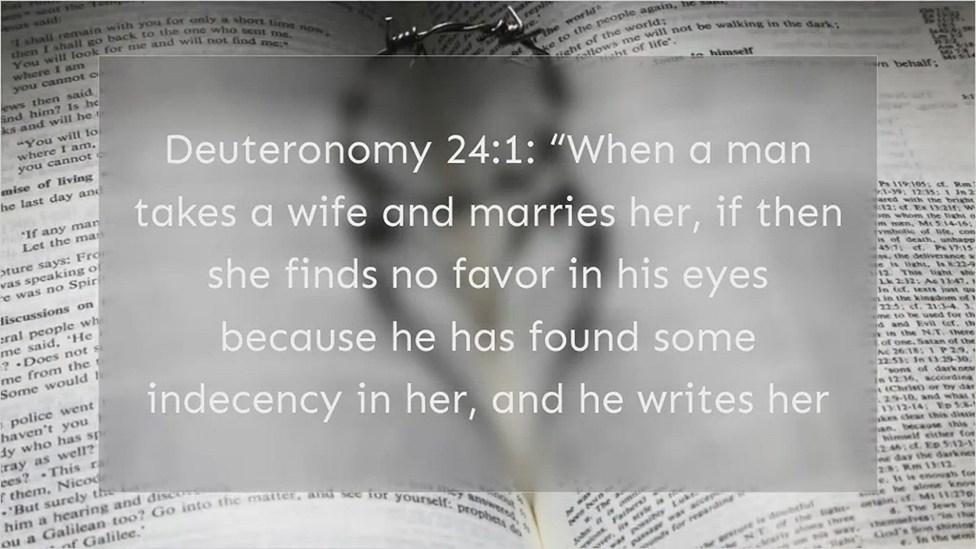 Video thumbnail for Divorce: Bible Verses about Divorce