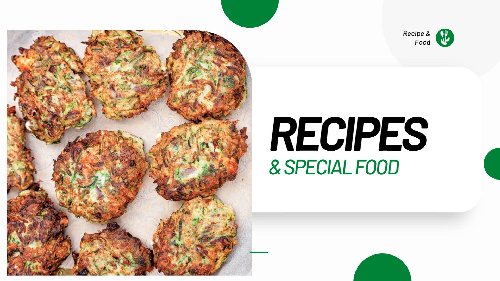 'Video thumbnail for Healthy Recipe - Zucchini and feta fritters with yogurt sauce'