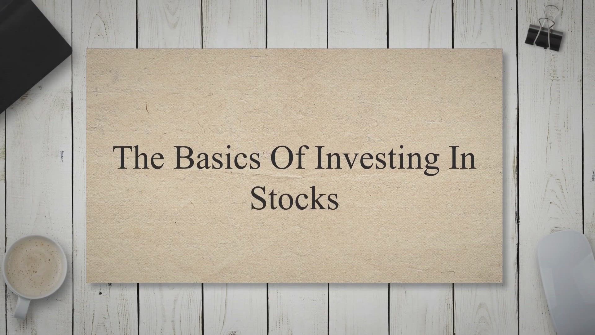 'Video thumbnail for The Basics Of Investing In Stocks'