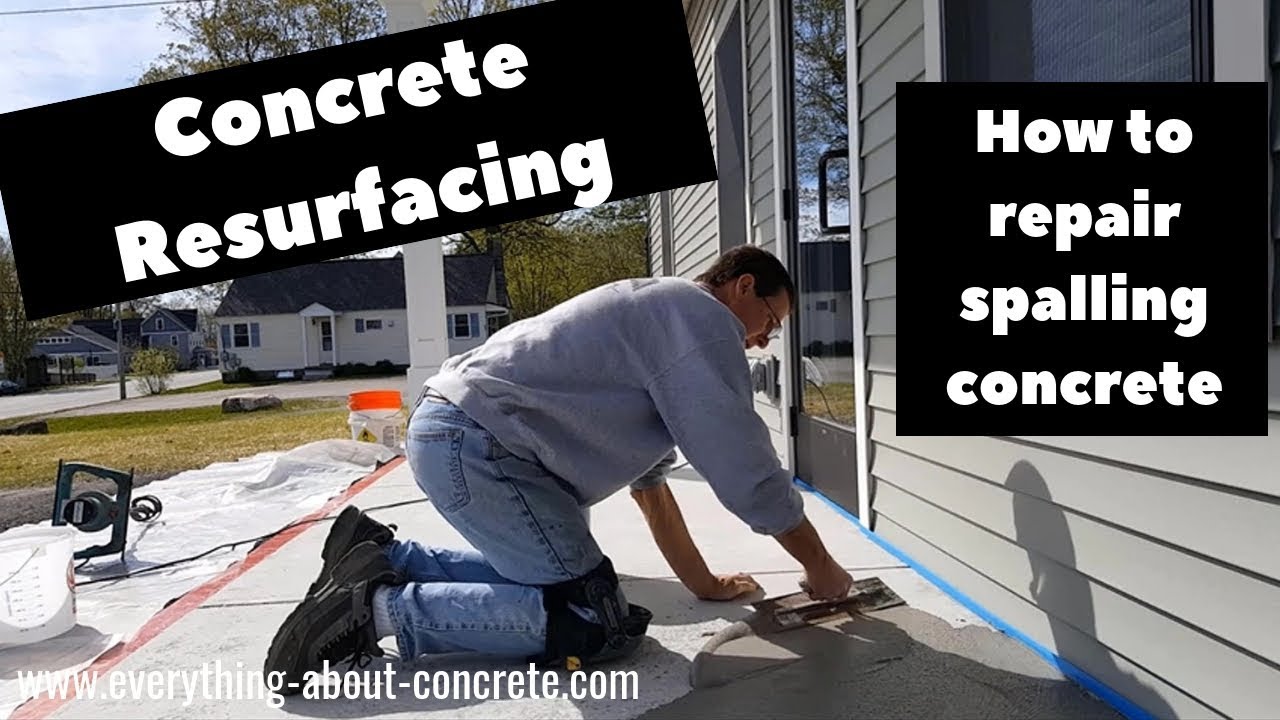 'Video thumbnail for Concrete Resurfacing - How To Fix Spalled Concrete'