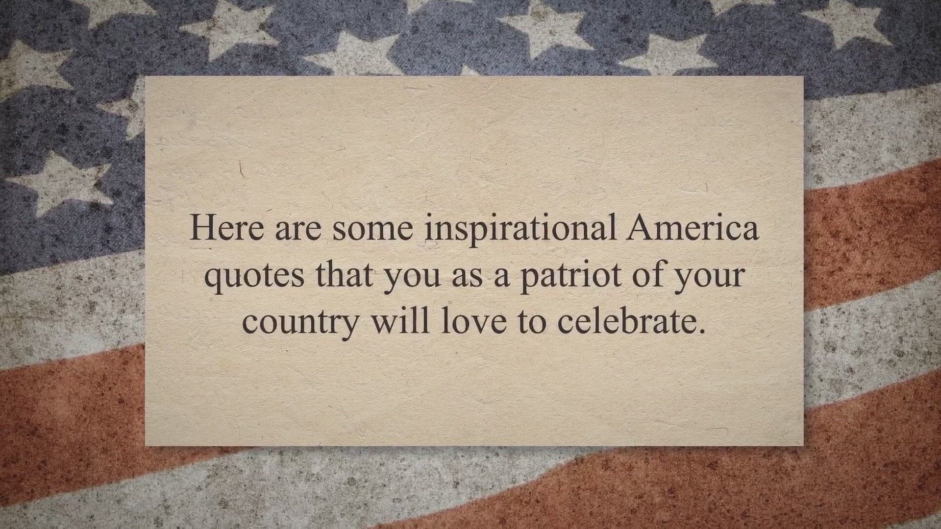 Video thumbnail for 24 America Quotes