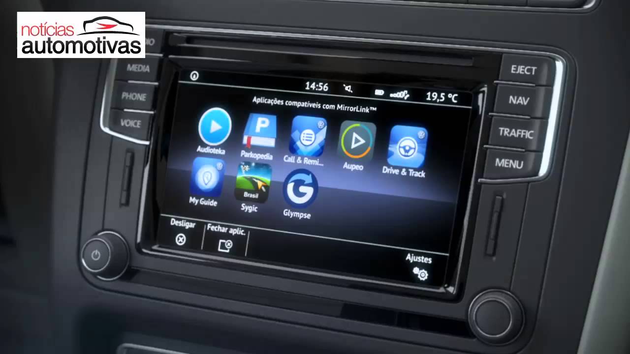 'Video thumbnail for Novo sistema App Connect do Volkswagen Fox 2016 - NoticiasAutomotivas.com.br'