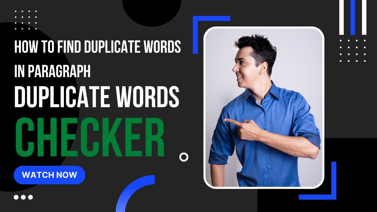 How to Find Duplicate Words in Paragraph Online Free | Duplicate Words  Checker
