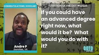 Video thumbnail for Andre wants to travel the world with a religious degree. Spread the good word!