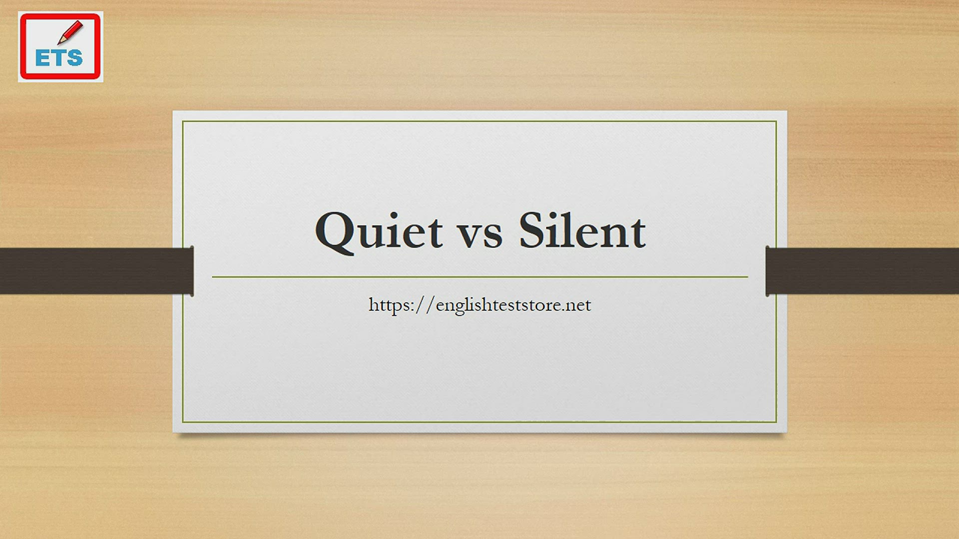 Video thumbnail for Quiet vs Silent