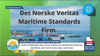 'Video thumbnail for Pure hydrogen will play a role in intercontinental shipping, but not a big one, says DNV'