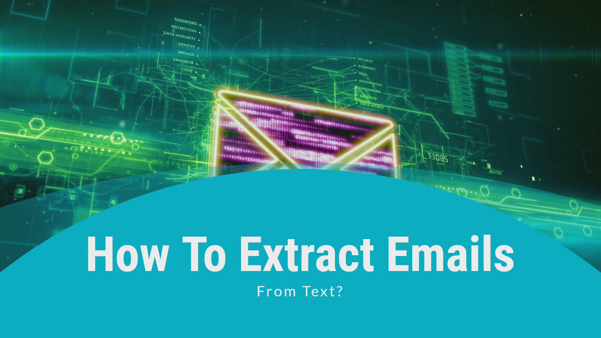 'Video thumbnail for How to extract email addresses from text file?'