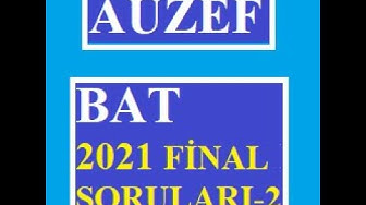 'Video thumbnail for Bilimsel Araştırma Teknikleri 2021 Final Soruları Video-2'