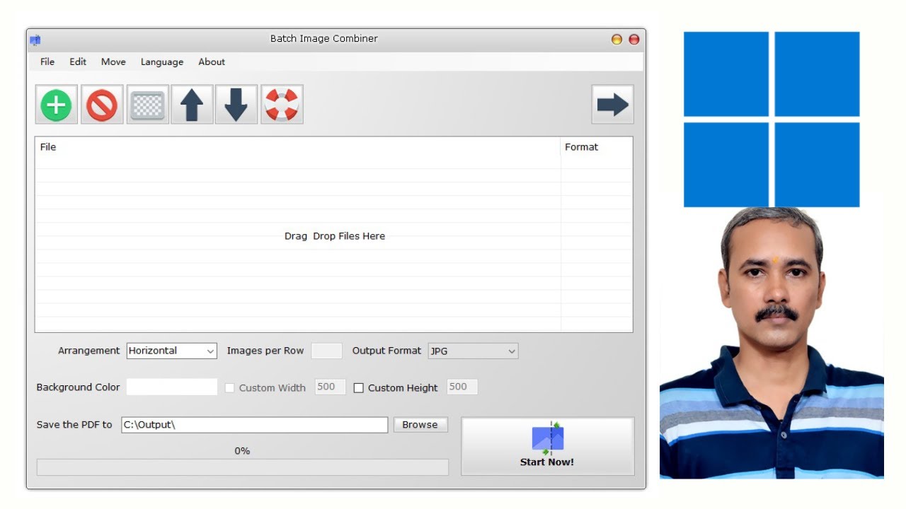 'Video thumbnail for Batch Image Combiner: Joins Images Horizontally or Vertically'