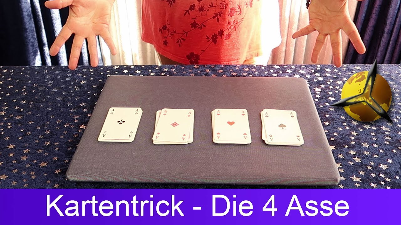 'Video thumbnail for Kartentrick für Kinder: Die 4 Asse'