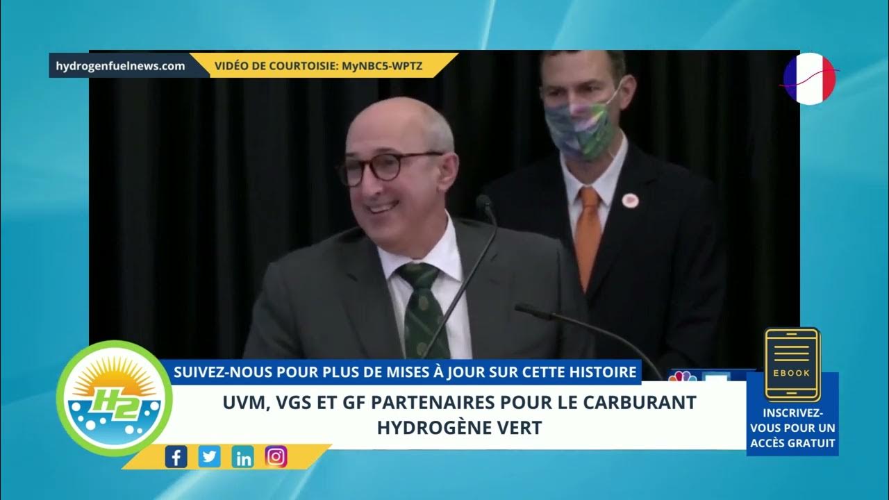 'Video thumbnail for [French] UVM, VGS and GF partner for green hydrogen fuel'