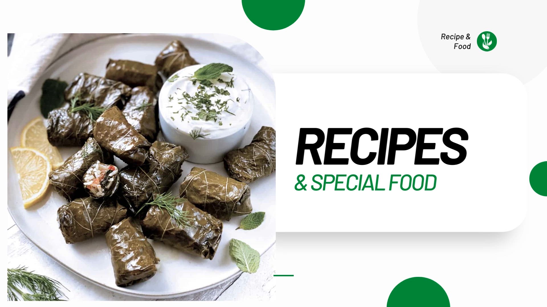 'Video thumbnail for Healthy Stuffed grape leaves with yogurt sauce Recipe'