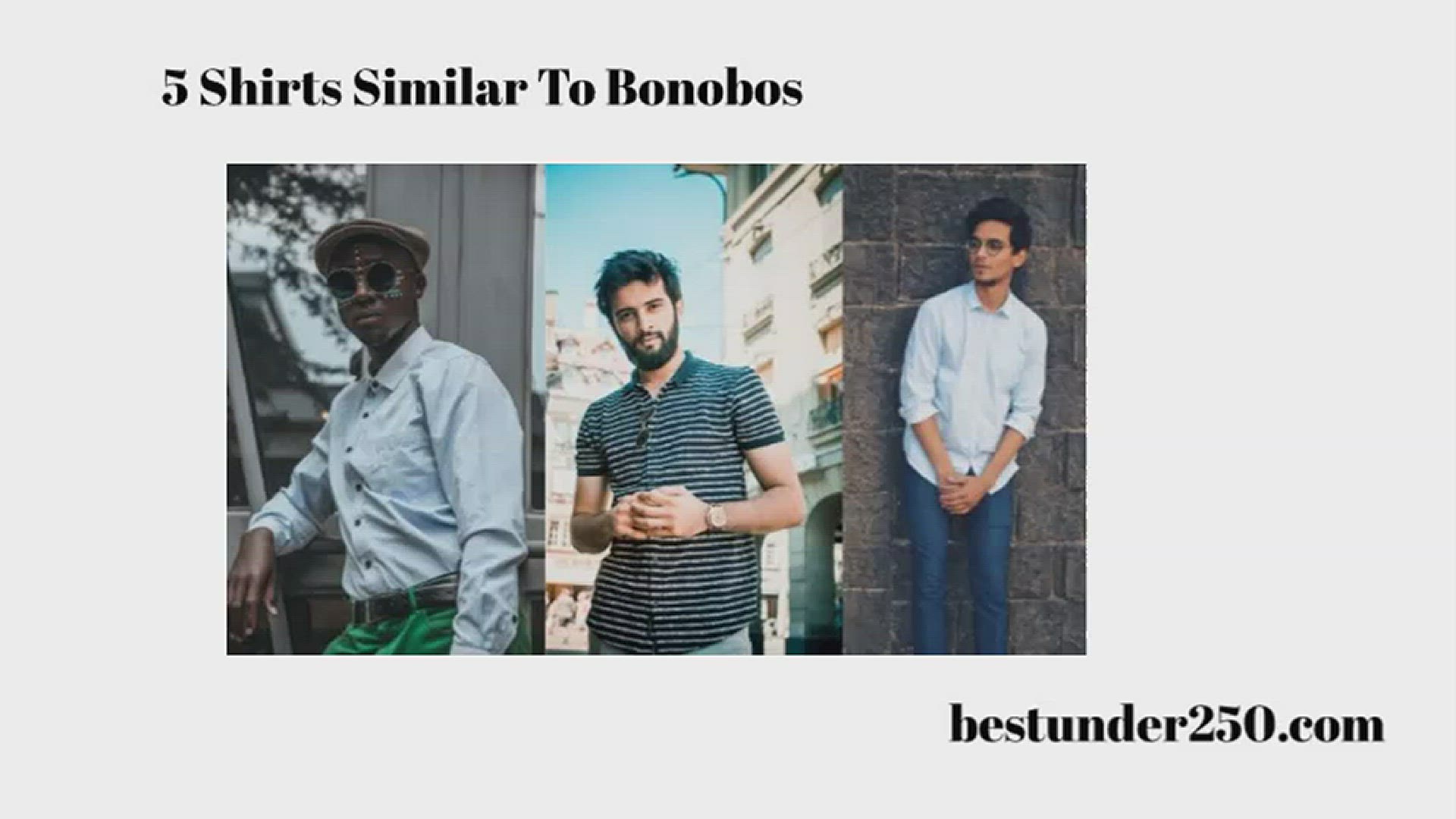 Video thumbnail for 5 shirts like Bonobos