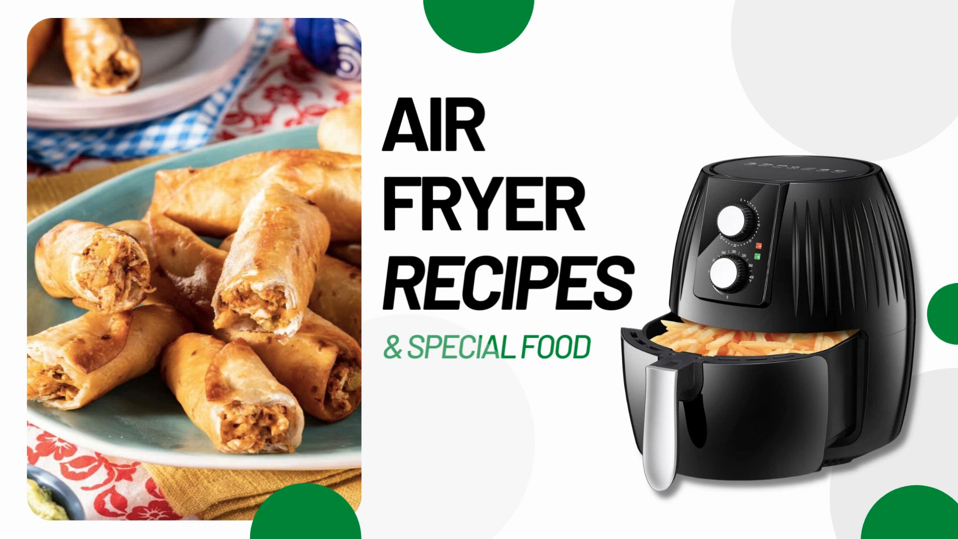 'Video thumbnail for Summer Air Fryer Recipes - Chicken Taquitos'