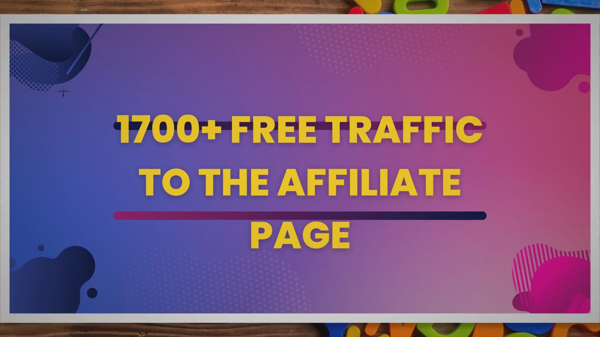 Video thumbnail for How to get unlimited free traffic to any affiliate link. 1700 + Traffic In One Day.
