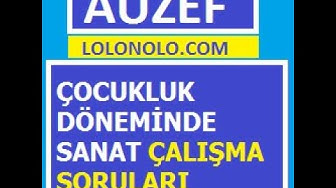 'Video thumbnail for Çocukluk Döneminde Sanat Çalışma Soruları'