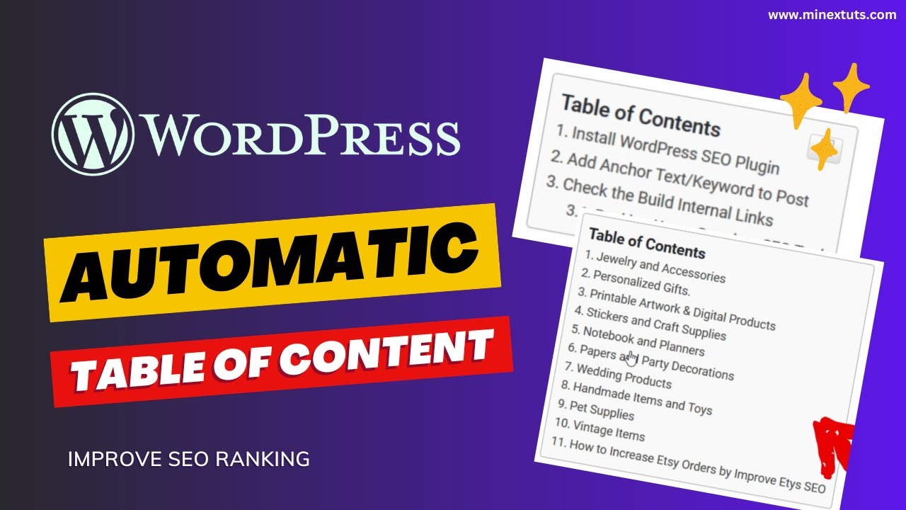 'Video thumbnail for Boost Your SEO Ranking with Automatic Table of Contents for WordPress - Complete Guide'
