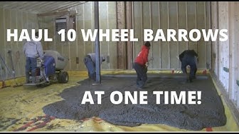 'Video thumbnail for How To Pour A Concrete Floor (For an Addition 1300 sq. ft.)'