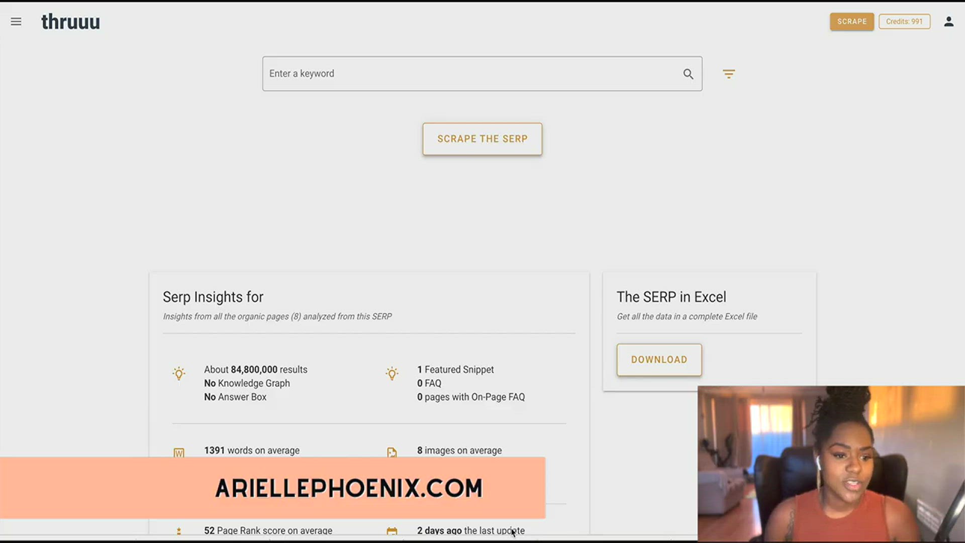 'Video thumbnail for The Free SERP Tool I use For Writing Better Blog Posts (Thruuu)'