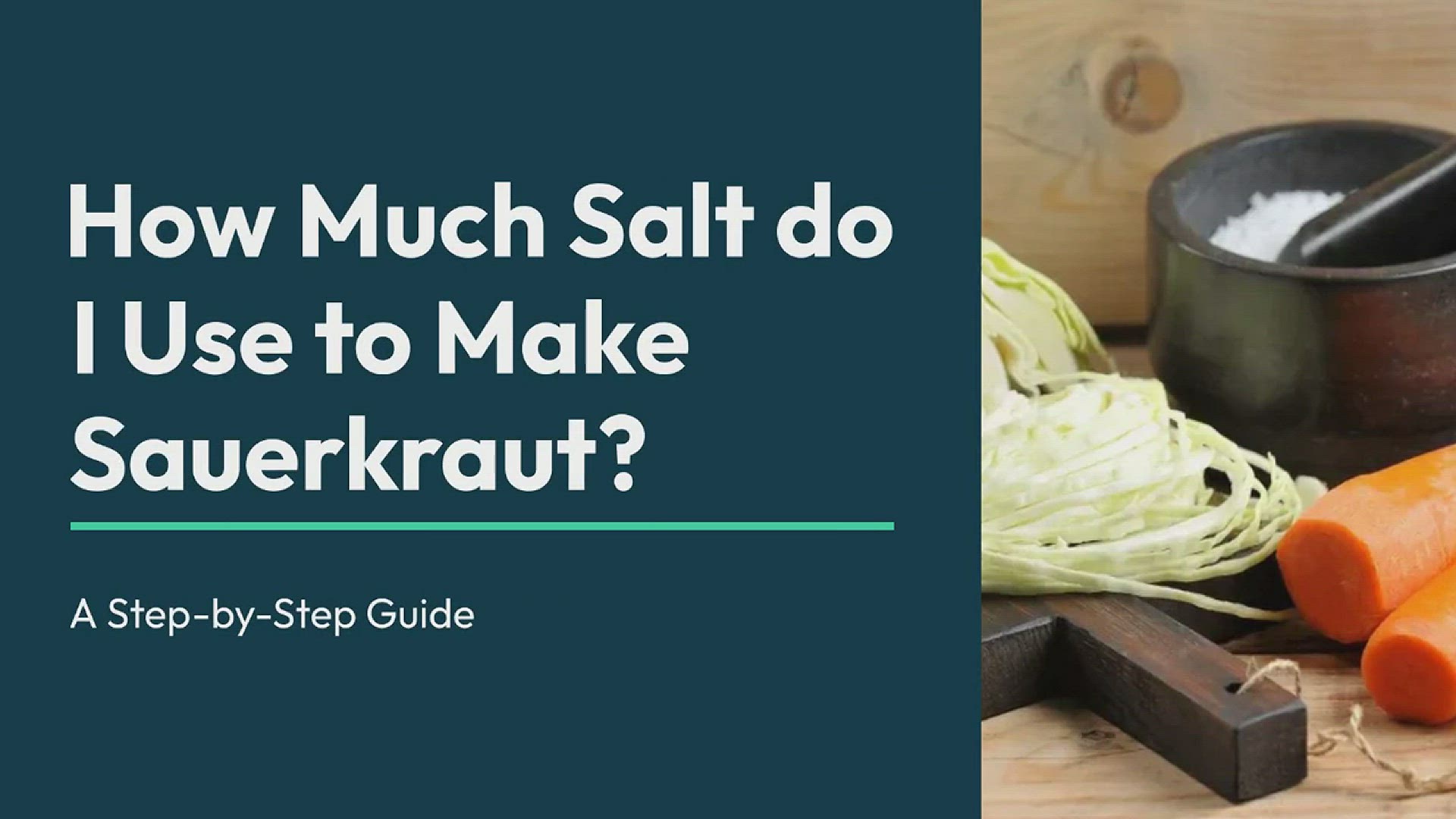 'Video thumbnail for How Much Salt To Use To Make Sauerkraut'