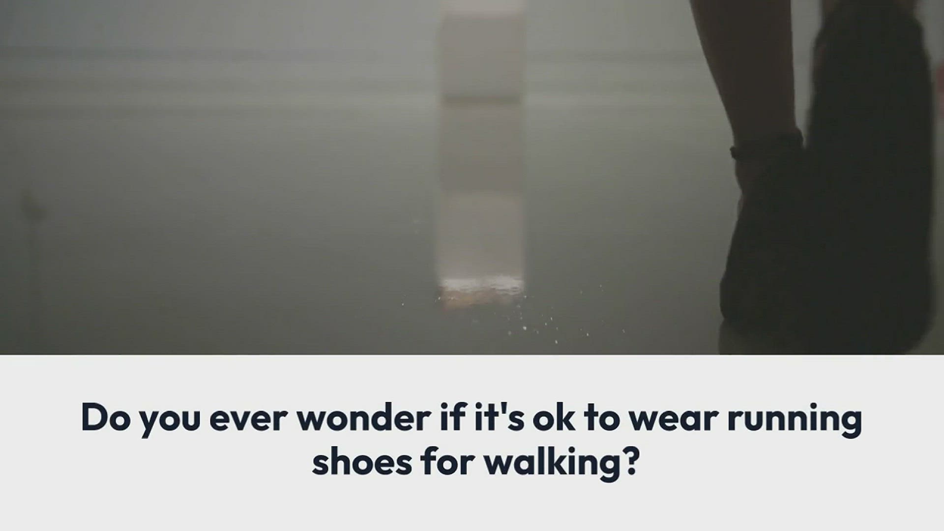 video of: Is It Ok to Wear Running Shoes for Walking?