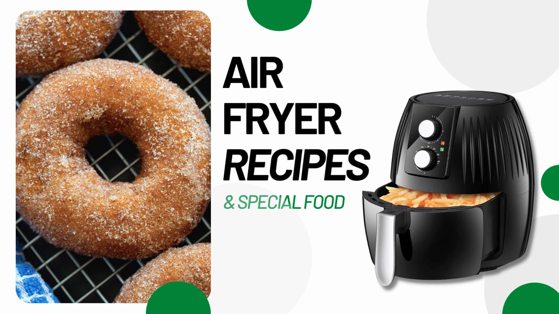 'Video thumbnail for Summer Air Fryer Recipes - Cinnamon-Sugar Doughnuts'
