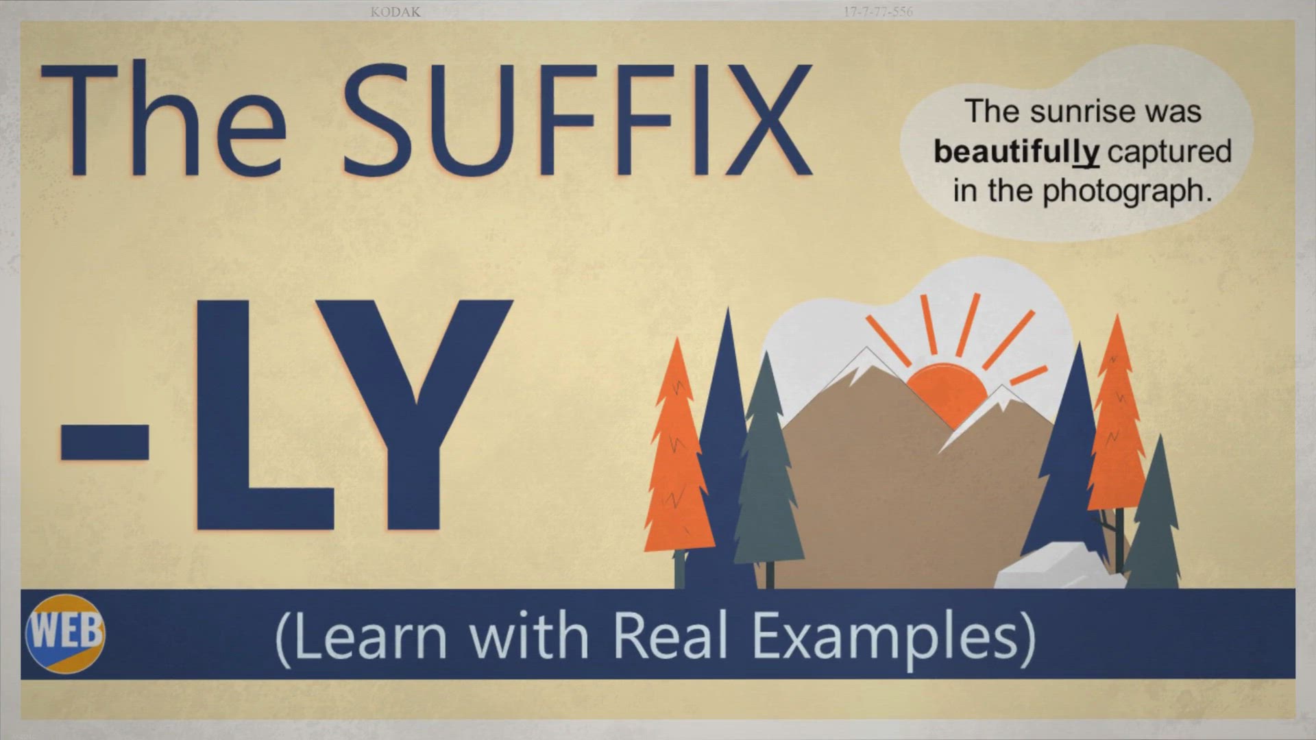 'Video thumbnail for The Suffix -ly ・ Learn with real example sentences'