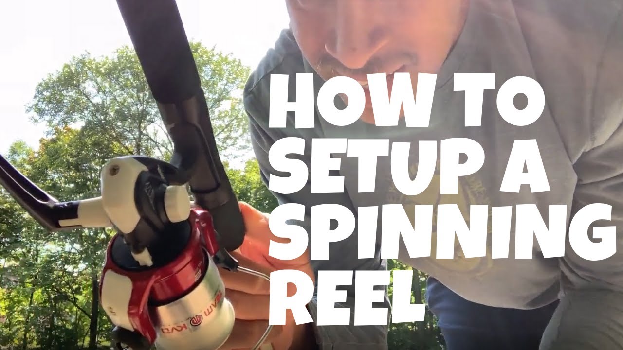 'Video thumbnail for How To Setup A Spinning Reel - Spool Your Fishing Line - Adjust Drag - Position The Crankarm'
