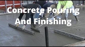 'Video thumbnail for Pouring & Finishing A 60' X 40' Concrete Floor For A Brewery (With 3 Trench Drains)'
