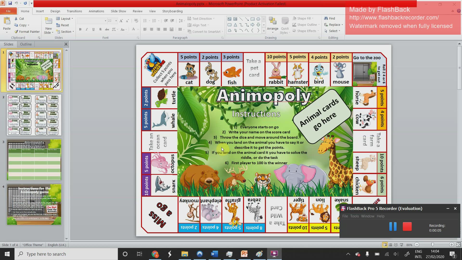 Video thumbnail for Animalopoly Instructions
