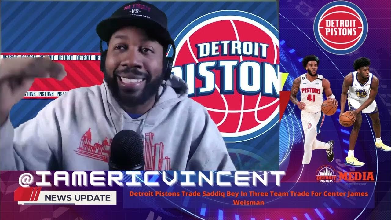 'Video thumbnail for Pistons Trade Saddiq Bey for James Weisman in the Most INSANE NBA Trade Deadline Move!'