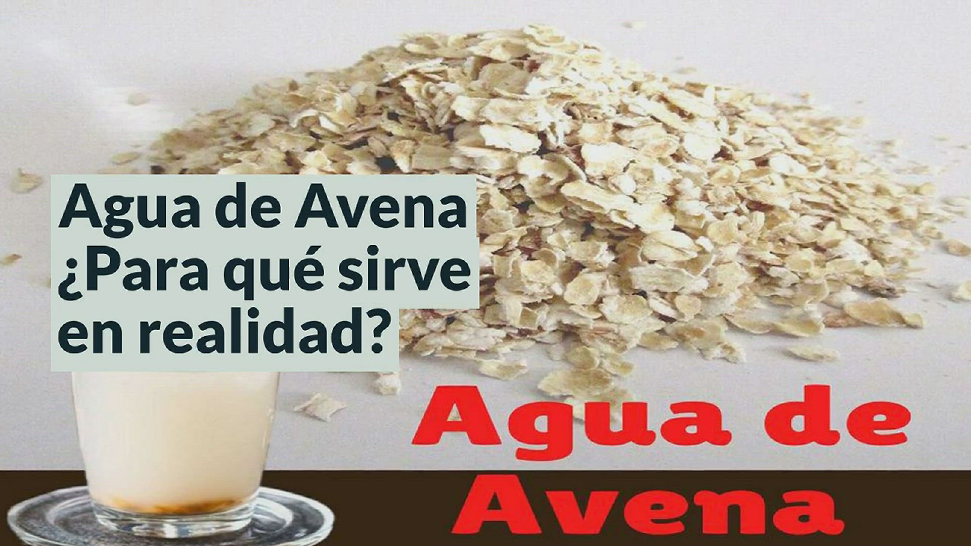 Video thumbnail for Beneficios de tomar agua de avena