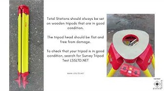 Video thumbnail for Setting Up a Total Station Above a Known Point