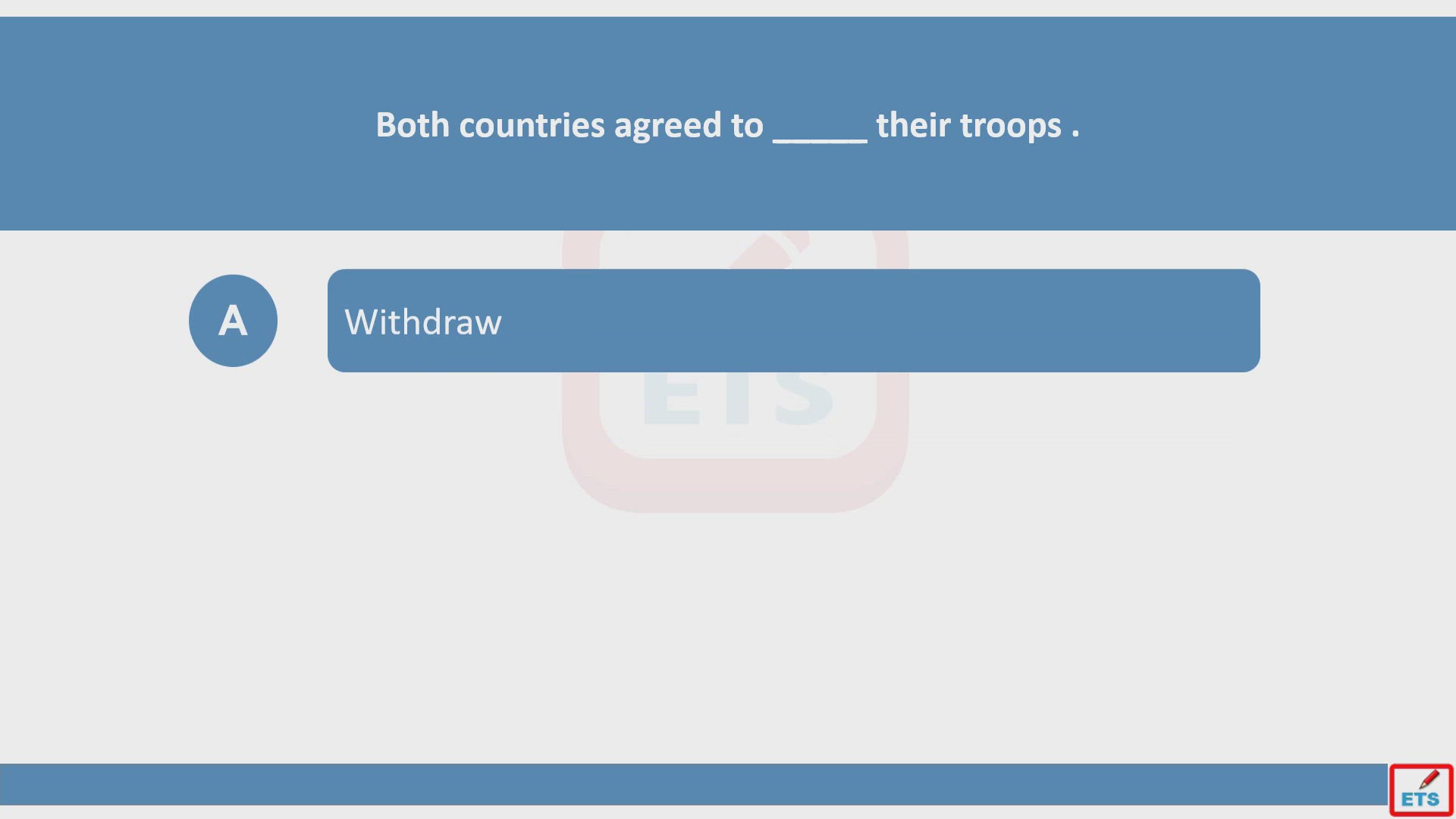 'Video thumbnail for English Verb Tenses: Withdraw, Withdrew, Withdrawn, Withdrawing Quiz'