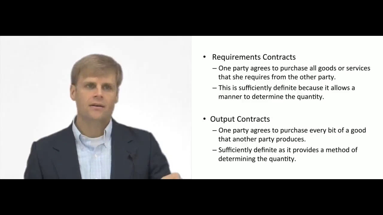 'Video thumbnail for Requirements Contracts and Output Contracts'