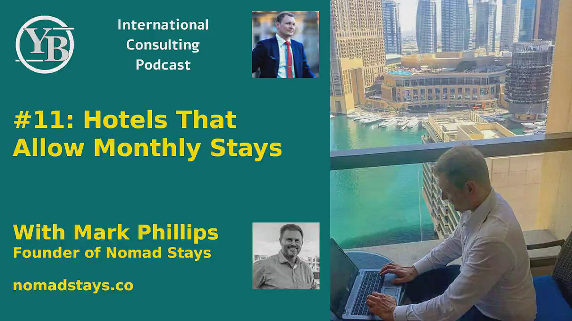 'Video thumbnail for Hotels That Allow Monthly Stays with Mark Phillips - Founder of Nomad Stays'