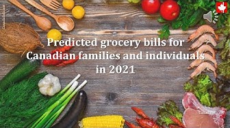 Video thumbnail for Predicted grocery bills for Canadian families and individuals in 2021