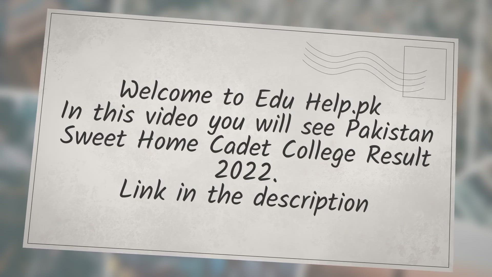 Video thumbnail for Pakistan Sweet Home Cadet College Result 2022 Merit List